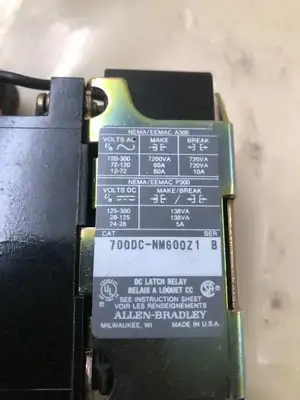 Allen-Bradley 700DC-NM600Z1 Series B Latch Relay 115-125VDC -NIB