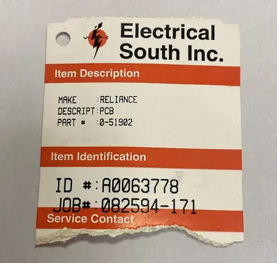 Used RELIANCE 0-51902 Miscellaneous Equipment (Electrical & Power) Ohio US | Surplus Asset Holdings #1235798