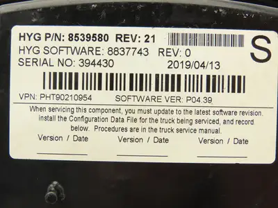 Hyster 8539580 Forklift Display Controller Module W/Key Off E80XN READ