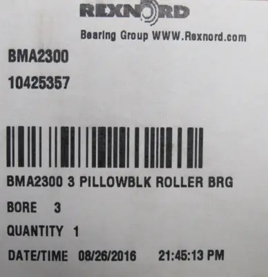 NEW REXNORD BMA2300 PILLOW BLOCK 3"