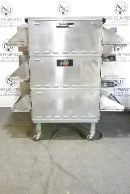 2019 MIDDLEBY MARSHALL TRIPLE STACK NATURAL GAS SPLIT BELT PIZZA CONVEYOR OVEN MODEL PS638G