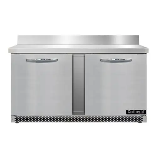 Continental SW60NBS-FB 60" Worktop Refrigerator W/ (2) Sections, 115v