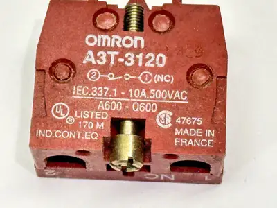 Used Omron A3T-3120 Contact Blocks Michigan US | Maverick Industrial Sales #1483108