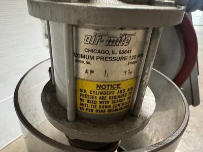 AIR MITE AP4 Bench Pneumatic Air Arbor Press Machinist Tool AIR CLICKER 1-1/2"