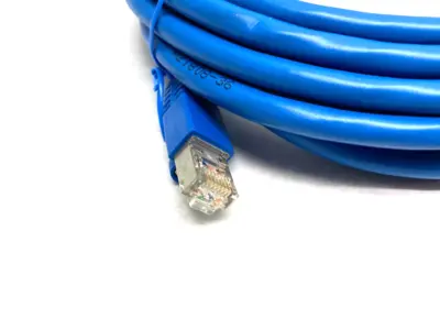 | Eaton Tripp Lite NM12-6A4-05M-BL Right Angle M12 X-Coded to RJ45 Cable Cat6A - New Other