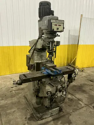 2 HP X 9" X 42" BRIDEPORT SERIES I VERTICAL RAM TYPE KNEE MILL DRO POWER FEEDS VARIABLE DRIVE: YOBRO #24264