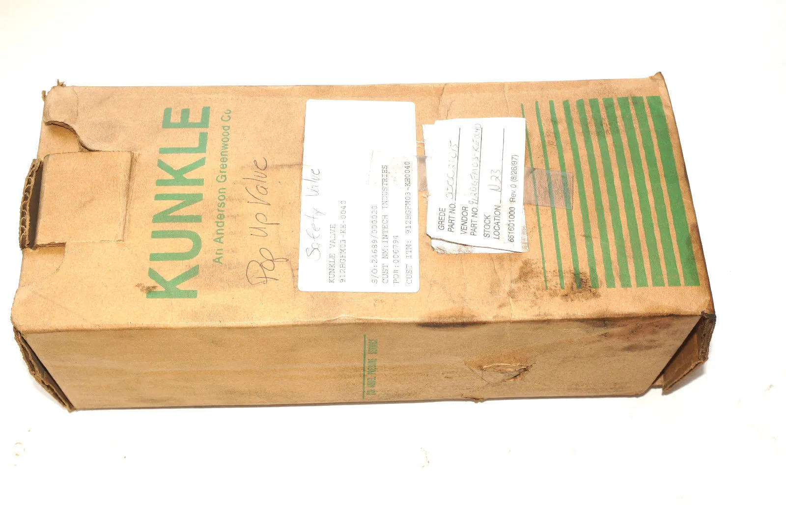 NEW KUNKLE 912BGFM03-KE-0040 VALVE