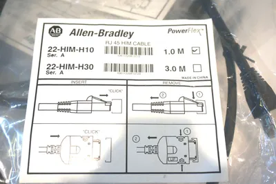 14 NEW ALLEN BRADLEY 22-HIM-H10 CABLE 1.0M SER.A RJ45 22HIMH10