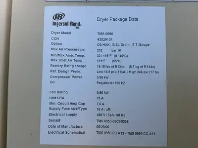 Used 2006 INGERSOLL RAND TMS 0950 Miscellaneous MRO Ohio US | HGR 24 #1744401