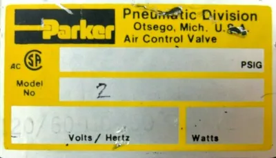 USED PARKER 15-150 VALVE H201NC75801 15150