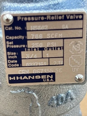 NEW Hansen H5602/250