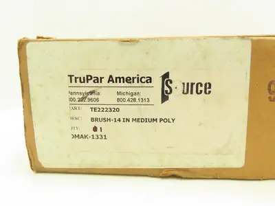 Trupar America TE222320 14" Medium Poly Brush for Rotary Floor Scrubber