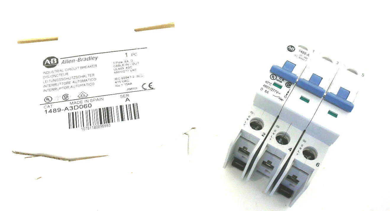 NEW ALLEN BRADLEY 1489-A3D060 CIRCUIT BREAKER 1489A3D060