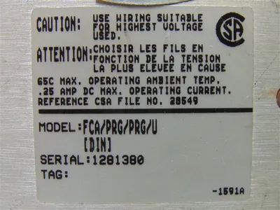 Moore Industries FCA/PRG/PRG/U Field Configurable Alarm Module Used