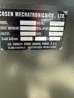 Used 2016 COSEN SH-460M Horizontal Band Saws Ohio US | Portage Packaging Systems, Inc. #1360733