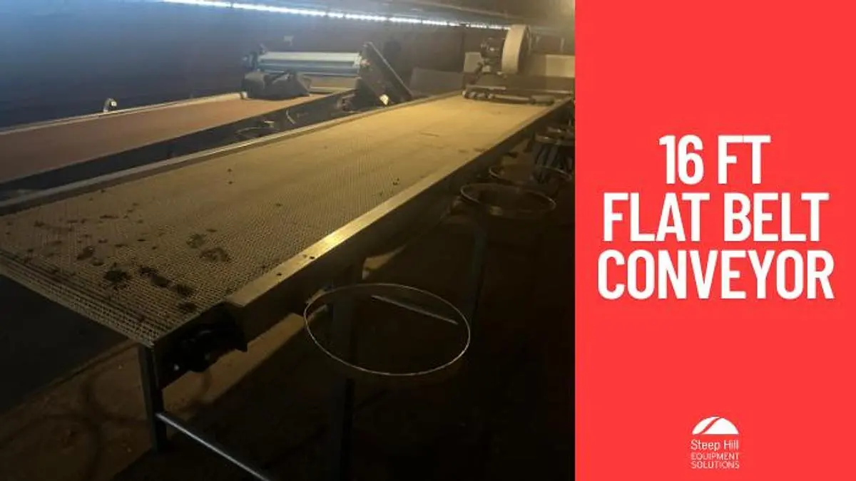 16ft Modular Belt Conveyor with Air Knife