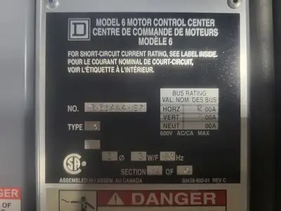 USED SQUARE D MODEL 6