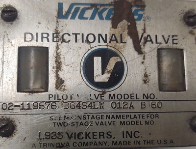 USED Vickers 02119576 DG4S4LW012AB60