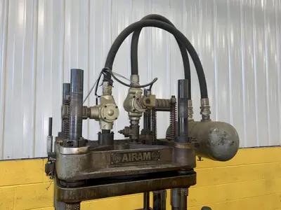 12 TON AIRAM 4-POST DUAL VALVE CUTOFF PRESS: STOCK #13723