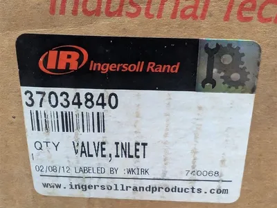 Ingersoll Rand 37034840 Valve Inlet New NIB