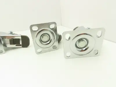 Nefish X003USEVS7 3" Rubber Swivel Caster Set of 4
