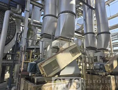 USED DAVENPORT 11X70 ROTARY STEAM TUBE DRYER