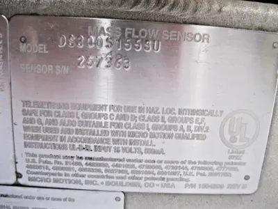 USED Micro Motion DS300 S155SU