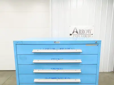 Nu-Era Modular Tool Storage Cabinet 9 Drawer 45x28x61" Stanley Vidmar Blue