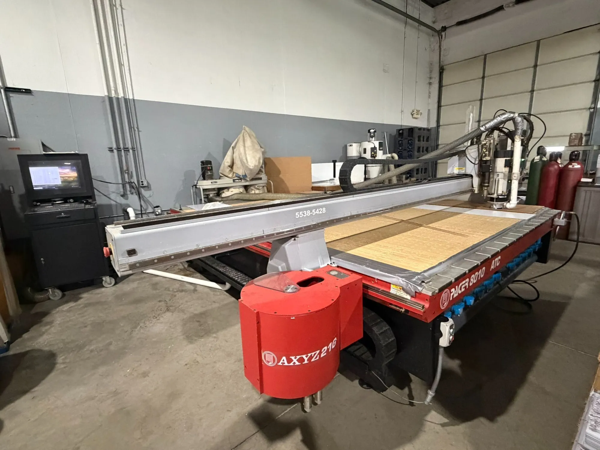 2015 AXYZ Pacer 8010 CNC Router with 10' x 8' Table