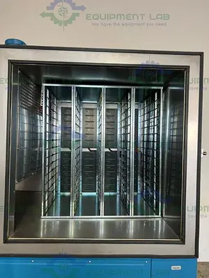 USED ENVIROTRONICS E27-H BURN-IN OVEN AMBIENT  +10°C TO 177°C, 27CU, FT W/ MANUAL