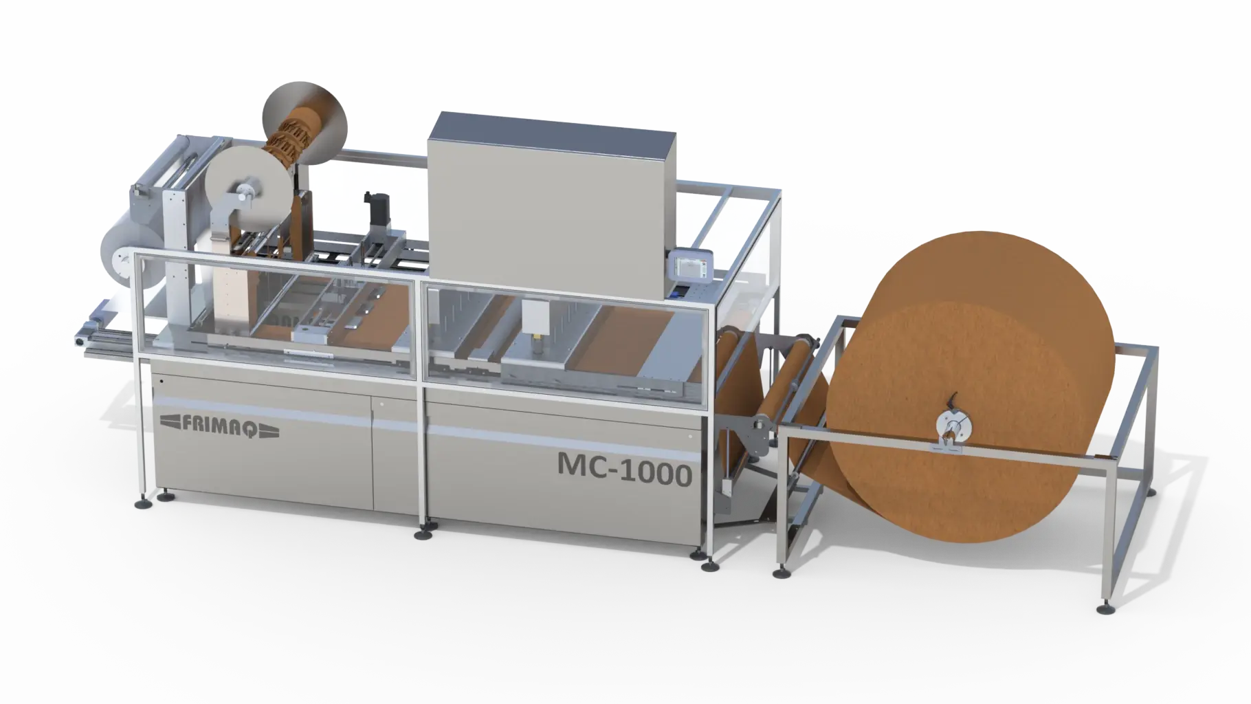 Frimaq Model MC-1000 Automatic Cardboard Die-Cut Tray Mould Machine