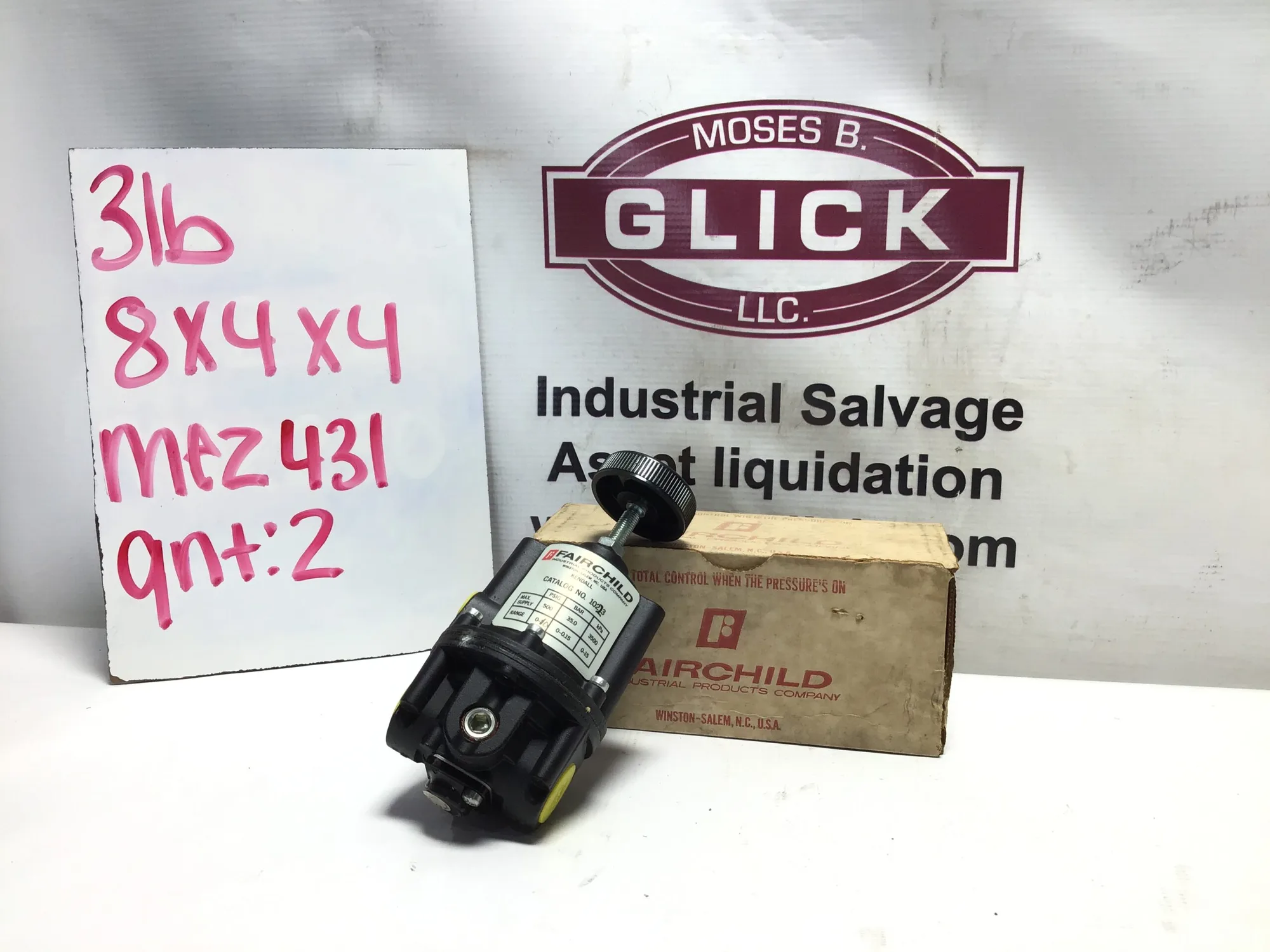Fairchild Multi Stage Pressure Regulator Catalog No 10213
