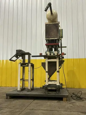12 TON PNEUPOWR AIRAM MODEL #4P12 PNEUMATIC PRESS 3” STROKE: YOBRO #24856