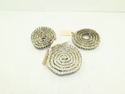 Tsubaki RS40 Chain Lambda Stainless Attachment 48" 55" Long 40 Size Lot of 3