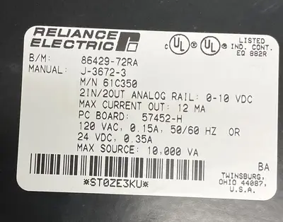 USED RELIANCE 61C350