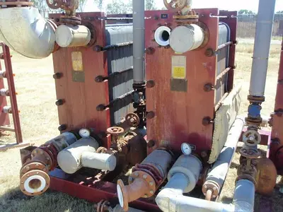 Heat Exchanger, Plate, 216 SF, Graphite, Alfa Laval (2) #S737129