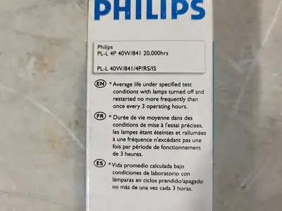 NEW PHILIPS PL-L 40W/841/4P/RS/IS