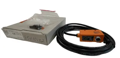 NEW IFM EFECTOR OK5001 FIBER OPTIC AMPLIFIER OKF-FPKG SENSOR WITH HARDWARE