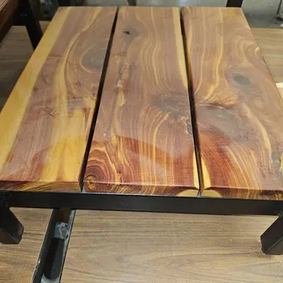 Beautiful Finished Cedar Nightstand Table w/drawer