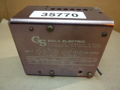 USED SOLA ELECTRIC 83-15-216-2