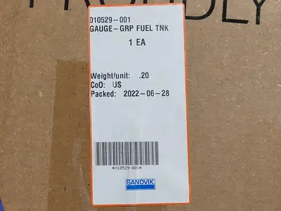 NEW SANDVIK 010529-001