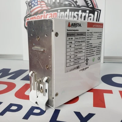 Used Arista DIN- Rail Power Supply Misc Electrical & Power Parts California US | American Industrial Supply Co. #1445128
