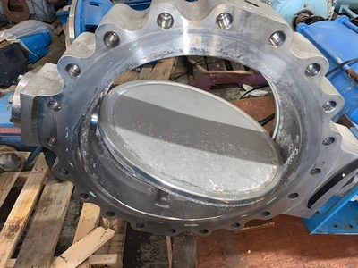 24" Stainless Steel Jamesbury Wafer Sphere Valve Air Operated