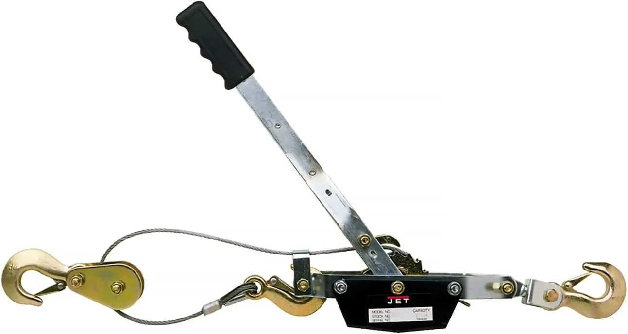 JET 1-Ton Ratchet Cable Puller 2000 lbs Capacity JCP-1