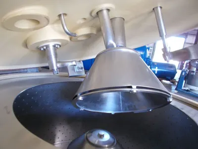 Ferrum DSZ-UR 1250/630 perforate basket centrifuge, 316SS.