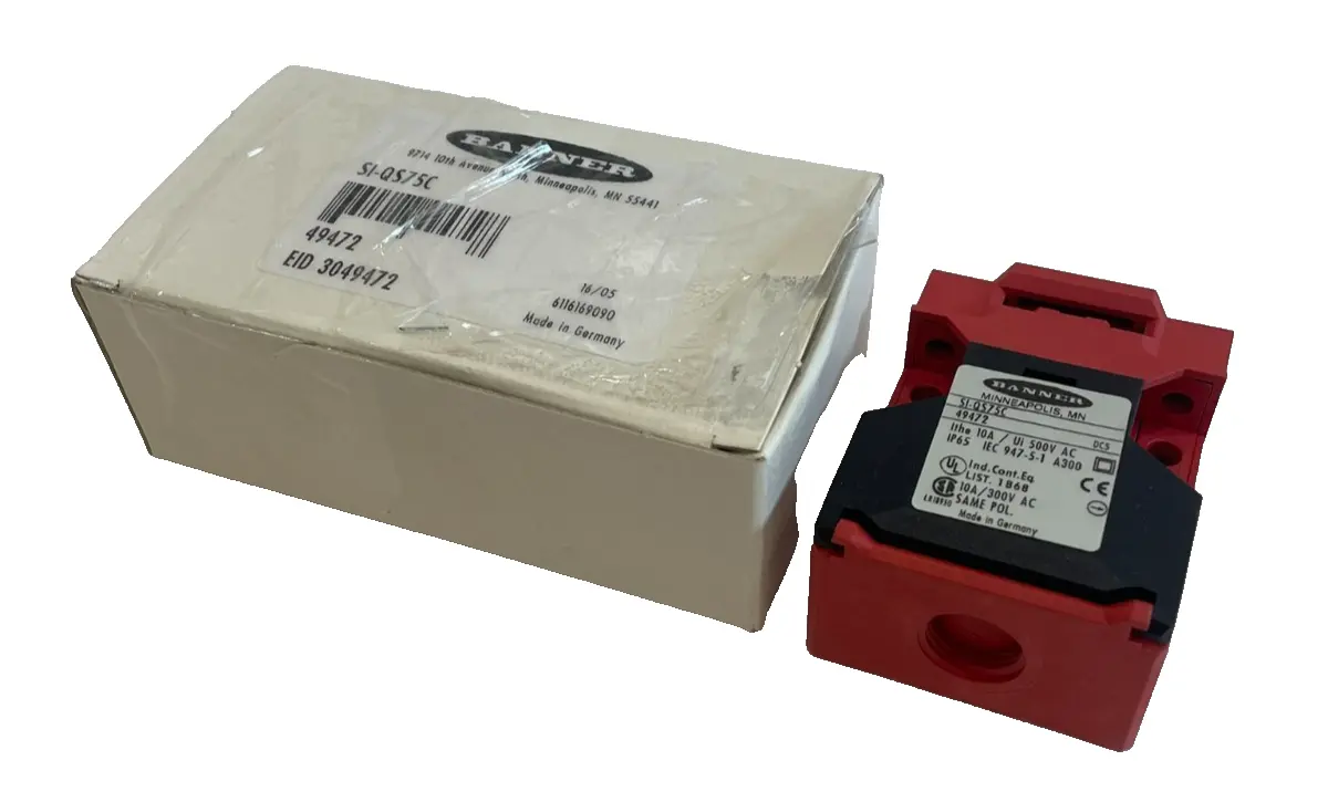 NEW BANNER SI-QS75C SAFETY INTERLOCK SWITCH SIQS75C