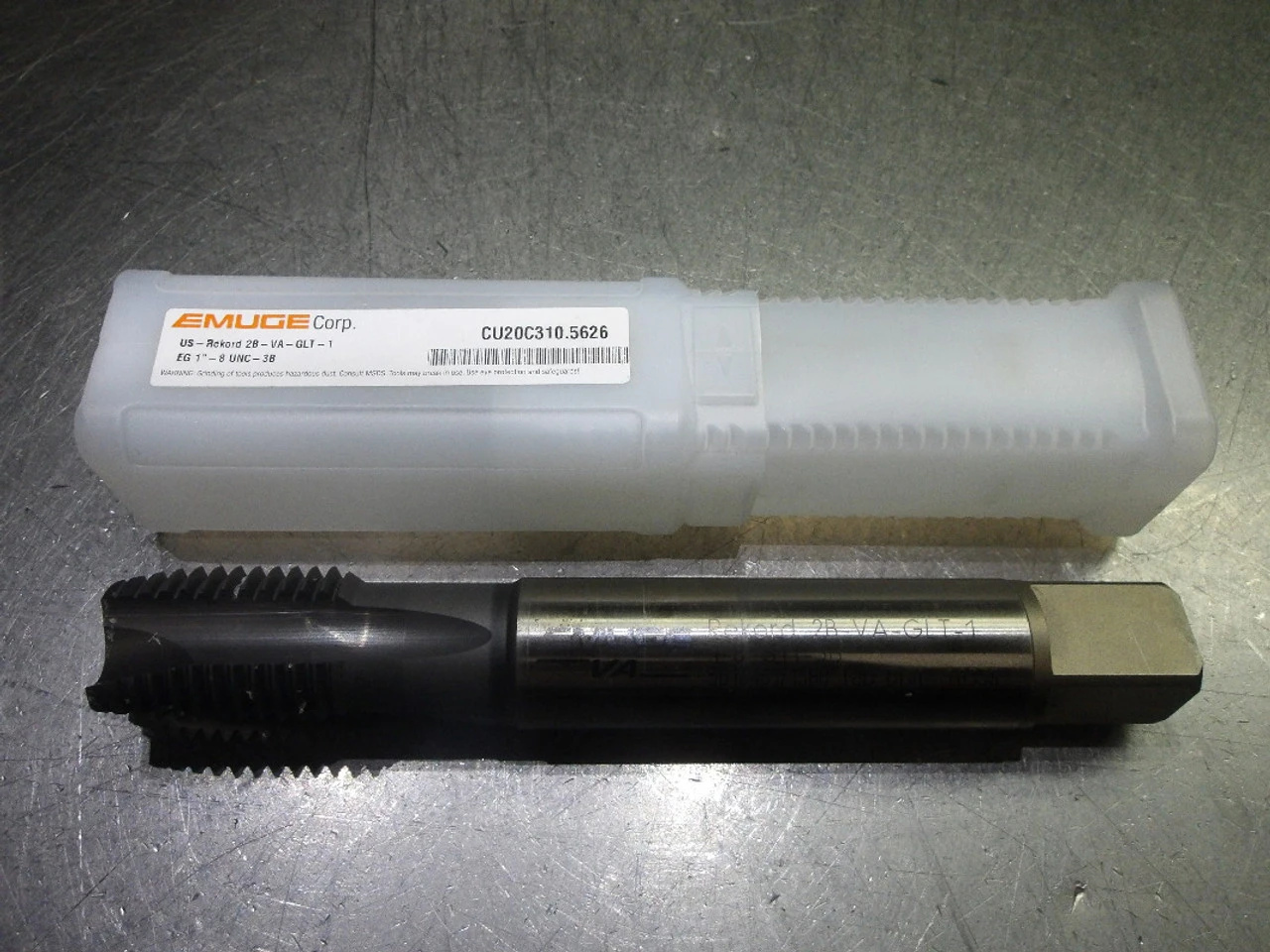 Emuge STI 1-8 UNC-3B 4 Flute HSS Tap .762" Shank CU20C310.5626 (LOC1743A)