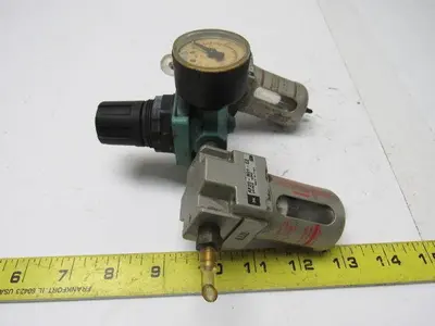 SMC AF20-N01-CZ & Al2000-N01-3C Filter Regulator Lubricator 1/8" NPT Ports