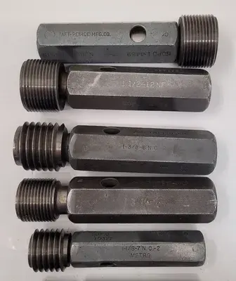 USED TAFT PEIRCE GO/NO GO PLUG GAUGES