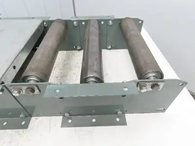 Hytrol 15" Belt-Over Conveyor Incline to Horizontal Nose-Over Transition 41" Leg
